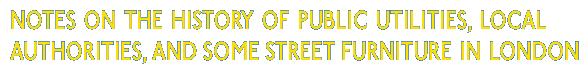 Historic Street Furniture - Public utilities