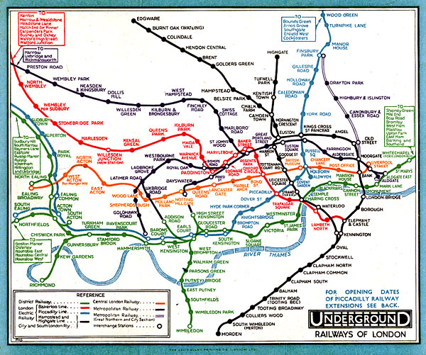 London Geographical Map